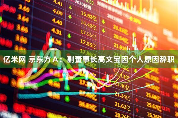 亿米网 京东方Ａ：副董事长高文宝因个人原因辞职