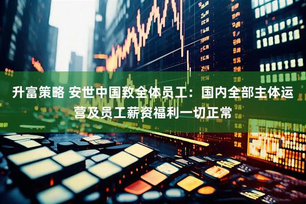 升富策略 安世中国致全体员工：国内全部主体运营及员工薪资福利一切正常
